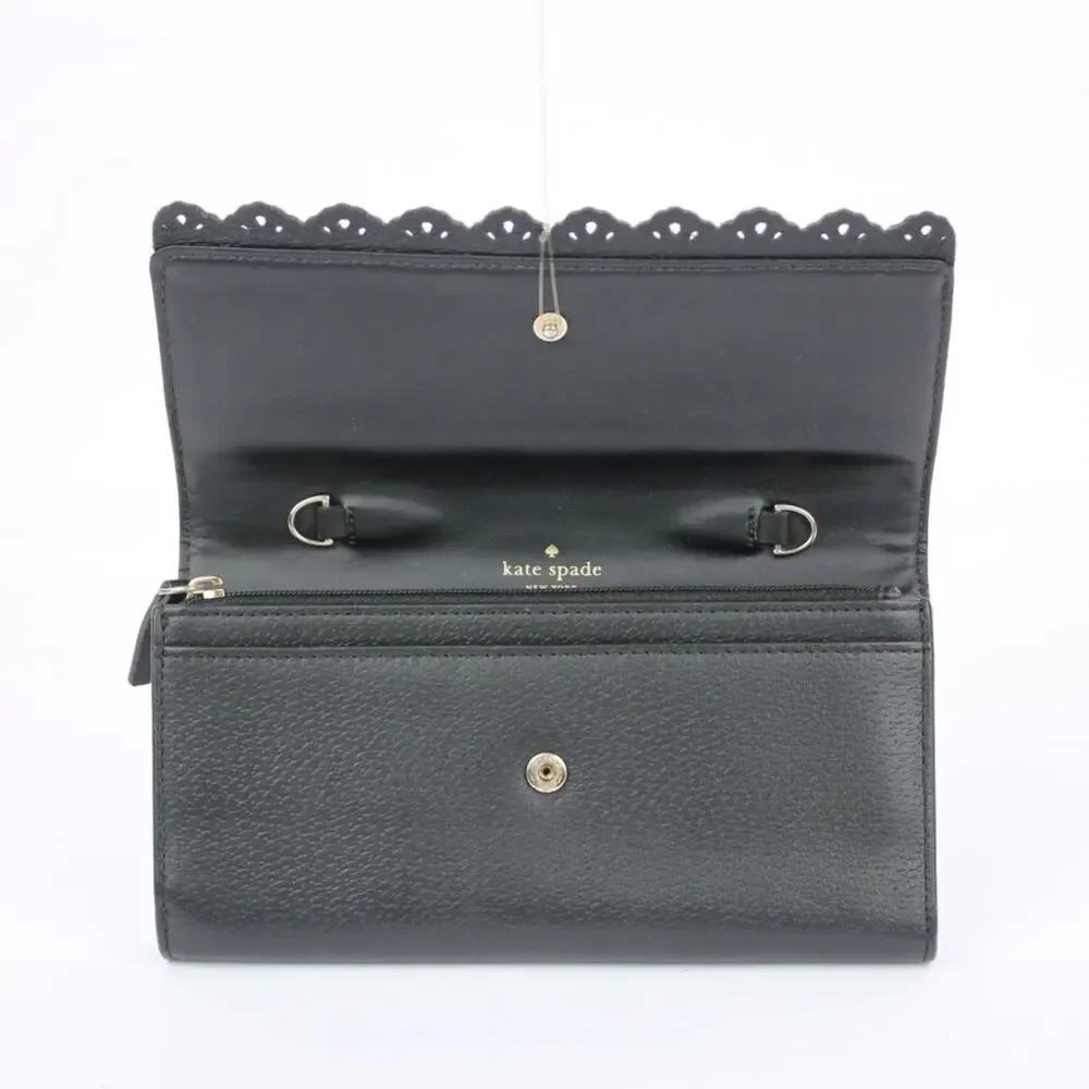 Kate Spade Black Scallop Wallet